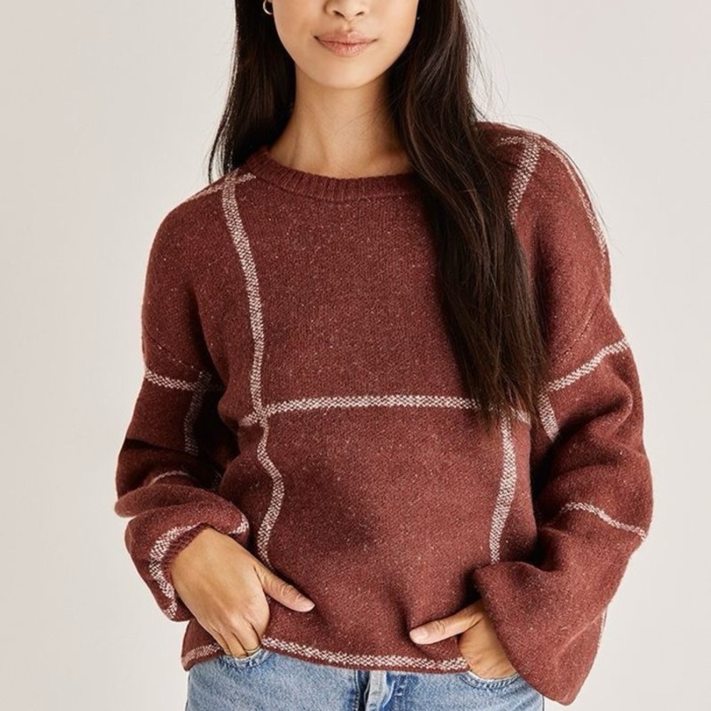 Z Supply Solange Plaid Sweater